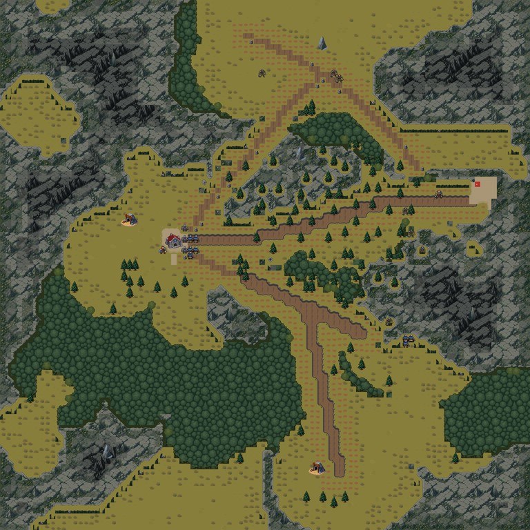 The Empty Mine, full map render after the rebuild.